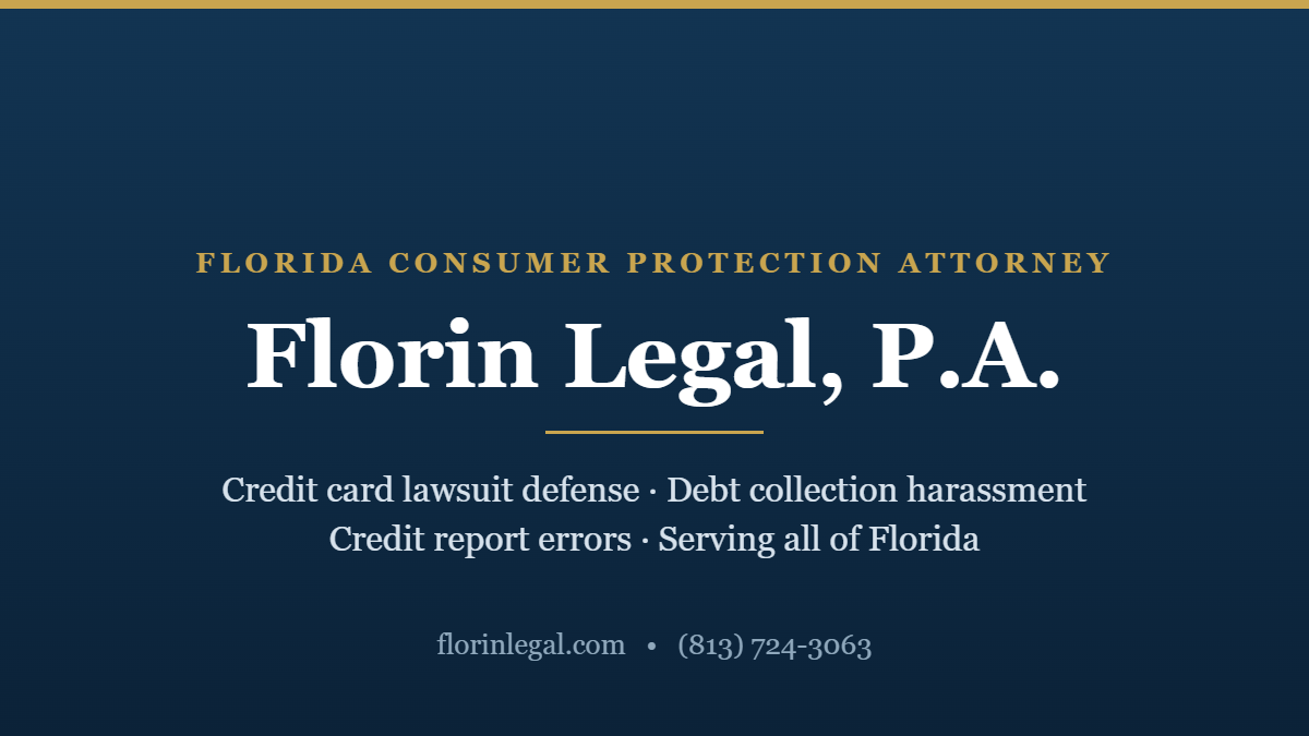 Florin Legal - Florida Credit Card Defense and Consumer Protection